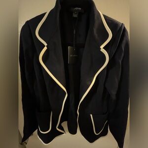 ST JOHN Knit Navy Blazer NWT